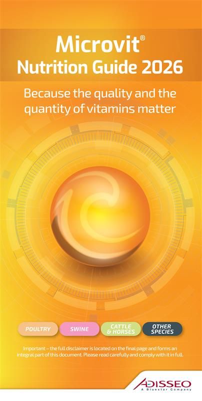 Microvit® Nutrition Guide 2026 cover featuring a glowing orange sphere and five colorful capsules.